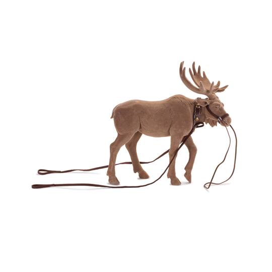 Melrose Felt Moose with Reigns Décor Set